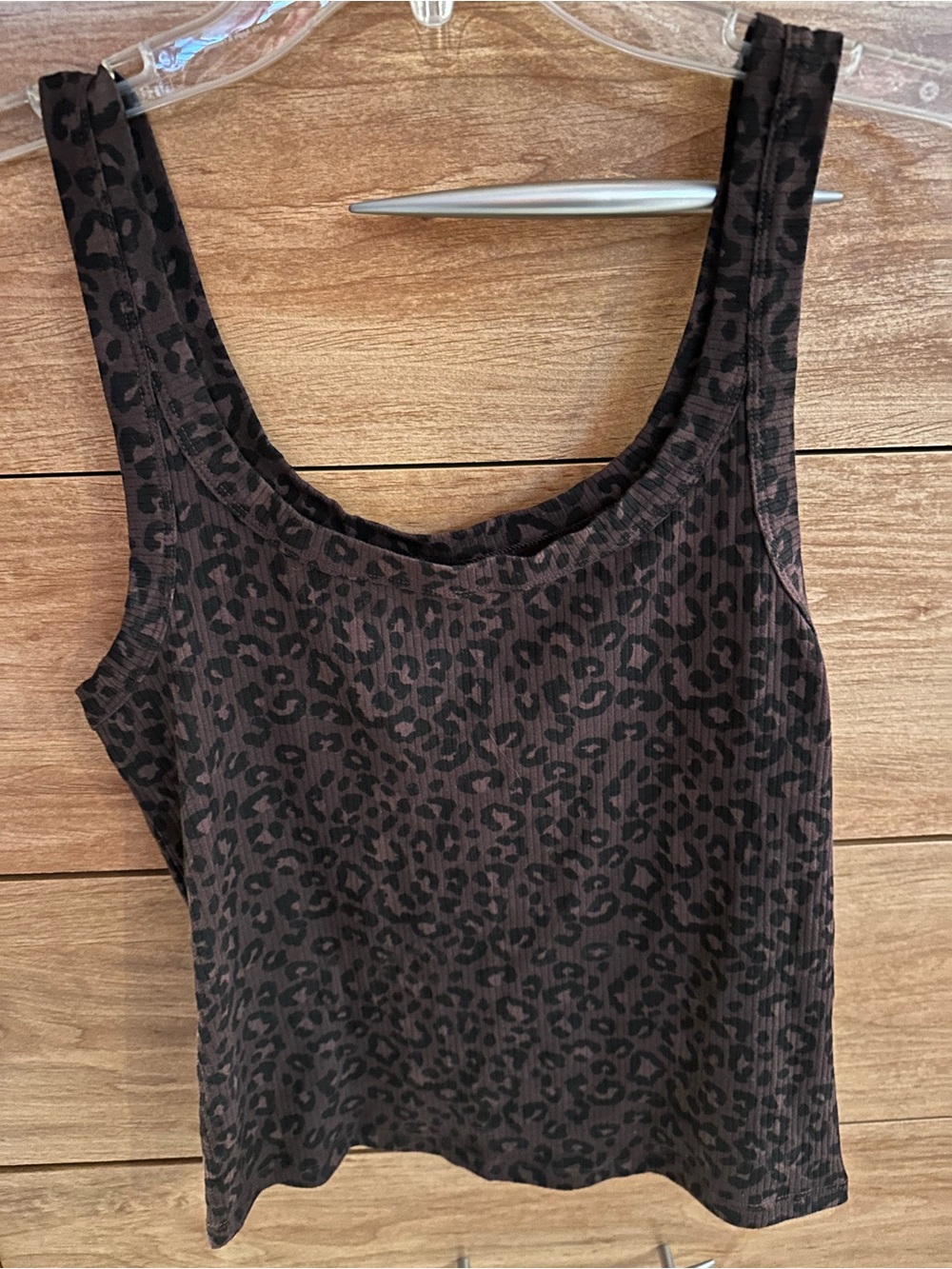 AE leopard print tank size large